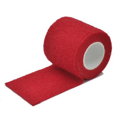 Bande de strap (TIP TOP) FS Tape Rouge pour le maintien des chaussettes et protège tibias